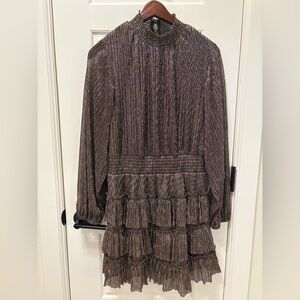 1. State Black Long Sleeve Dress with Mock Neck